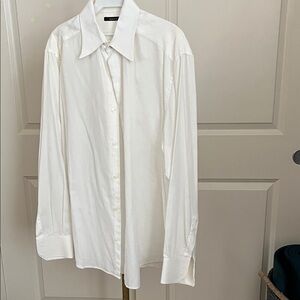 Claiborne Men's White Button Down Shirt